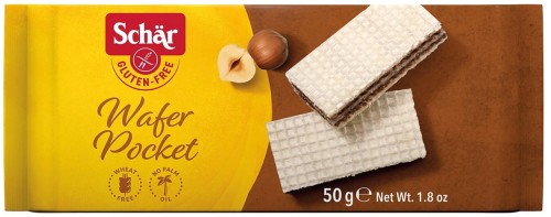 Wafelzak glutenvrije notenwafels 50 g Schar