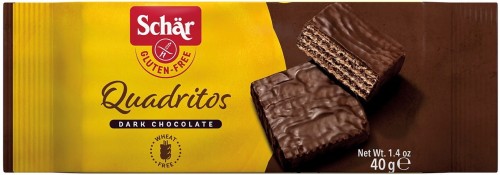 Quadritos wafelki w czekoladzie bezglutenowe 40 g Schar
