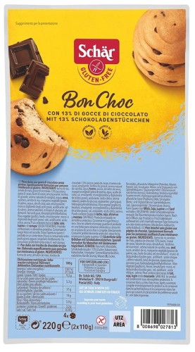 Bon choc buns with pieces of chocolate gluten-free 220 g Schar
