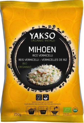 RIJSTNOEDELS VERMICELLI GLUTENVRIJ BIO 250 g - YAKSO