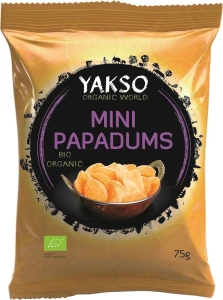 Linzenchips MINI PAPADUMS BIO 75 g - YAKSO