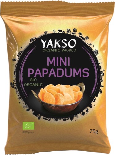 Linzenchips MINI PAPADUMS BIO 75 g - YAKSO