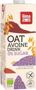 Haverdrink bevat geen suikers Glutenvrij Bio 1 l - Lima
