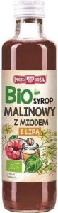 FRAMBOZENSTROOP MET HONING EN LIPE BIO 250 ml - POLISH ROSE