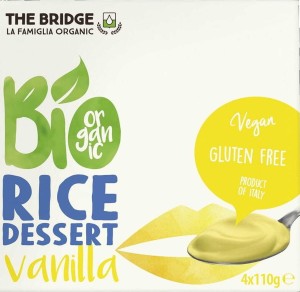 Rice dessert with vanilla gluten-free 4x110g ECO The Bridge