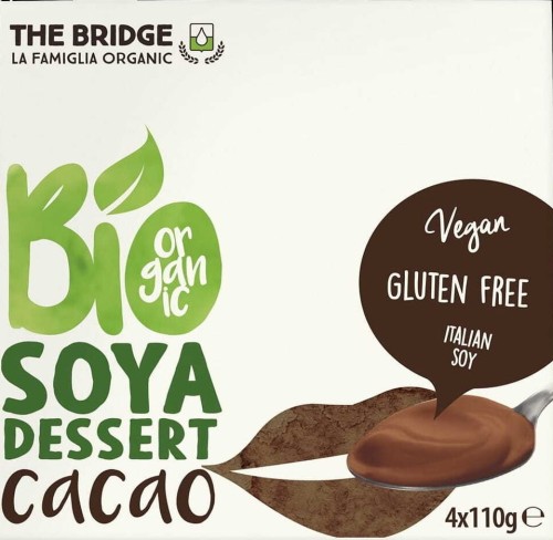 Soybean dessert with cocoa 4x110g EKO The Bridge