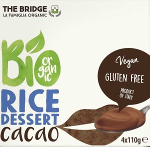 Rice dessert with cocoa gluten-free 4x110g ECO The Bridge