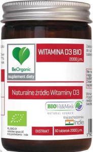 VITAMIN D3 BIO EXTRACT 60 TABLETS (2000 IU) - BE ORGANIC