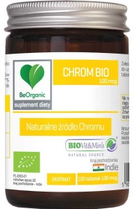 CHROME EXTRACT BIO 100 TABLETS (100 mcg) - BE ORGANIC
