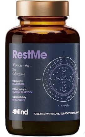 RestMe 4Mind Ondersteunt de hersenen, slaap, ontspanning, 60 capsules HealthLabs