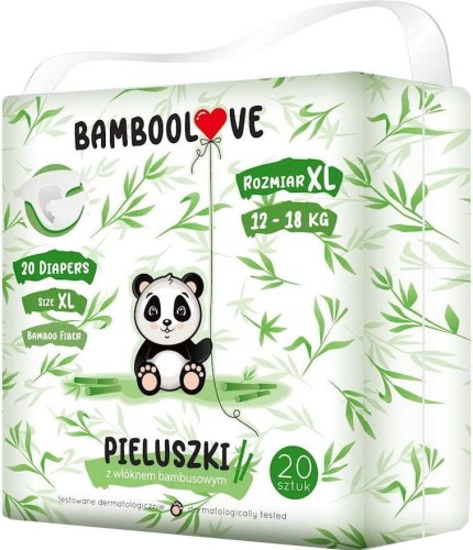 LUIERS MET BAMBOEVEZEL MAAT XL 12 - 18 kg (20 st.) - BAMBOOVE