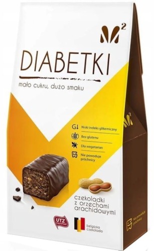 Czekoladki Diabetki orzech arachidowy bez cukru 100 g Ekowital