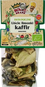 Kaffir lime leaves dried BIO 15 g - ROYAL BRAND