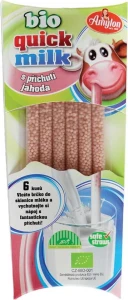 RIETJES VOOR SMAAK AARDBEIMELK BIO (6 x 6 g) 36 g - AMYLON