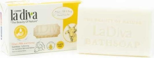 MYDŁO W KOSTCE KOZIE MLEKO I MIÓD 100 g - LA DIVA