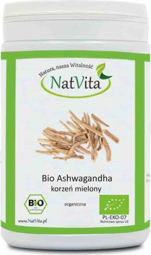 Ashwagandha BIO moulu 250g NatVita