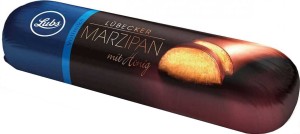 MAZAPÁN CON LUBEKA EN CHOCOLATE CON LECHE BIO 50 g - LUBS