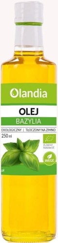 COLD-PRESSED SUNFLOWER OIL WITH BASIL BIO 250 ml - OLANDIA