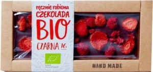 DESSERT CHOCOLATE WITH STRAWBERRIES AND RASPBERRIES BIO 53 g - CUKIERNIA STAROPOLSKA