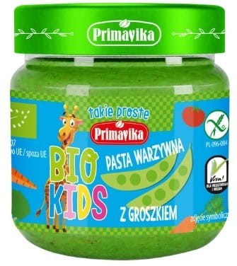 Groentepasta met doperwten BIO KIDS 160 g Primavika