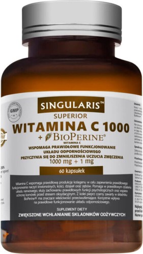Vitamine C 1000 mg + BioPerine 1 mg 60 Singularis-capsules