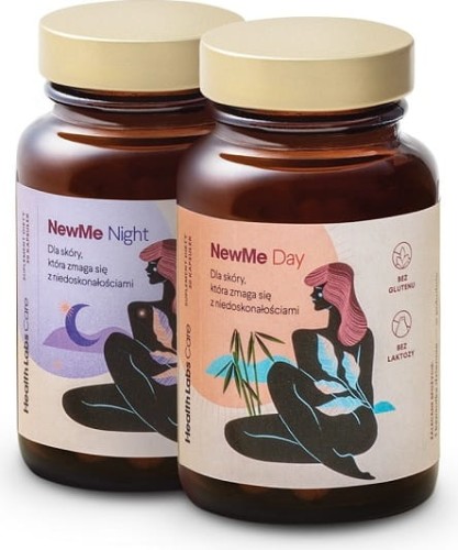 NewMe Haar-, huid- en nagelondersteuningsformule 60 HealthLabs-capsules