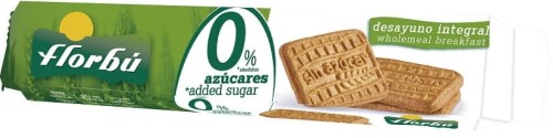 Koekjes zonder toegevoegde suikers Desayuno integraal 160 g Florbu