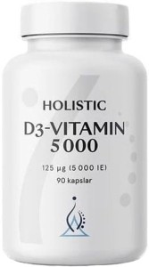Vitamin D3 5000 cholecalciferol 125 μg 90 capsules Holistic