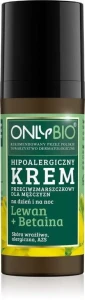 HYPOallergene GEZICHTSCRME VOOR HEREN ANTI-RIMPEL DAG EN NACHT LEWAN + BETAINA ECO 50 ml - ALLEEN BIO