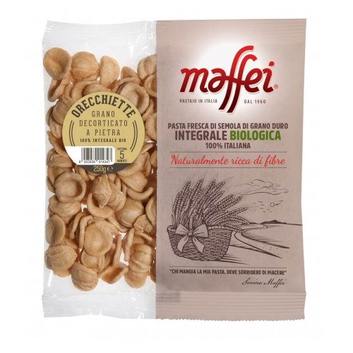 Fresh whole grain pasta  Orecchiette BIO 250 g Maffei