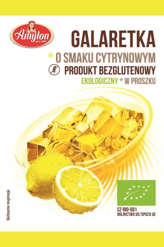 GALARETKA O SMAKU CYTRYNOWYM BIO 40 g - AMYLON