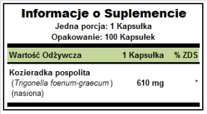 Fenugreek 610mcg 100 capsules Puritan's Pride