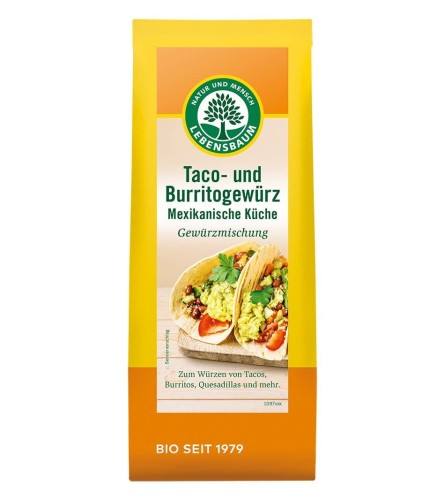 SPICE VOOR TACO EN BURRITO BIO 50 g - LEBENSBAUM