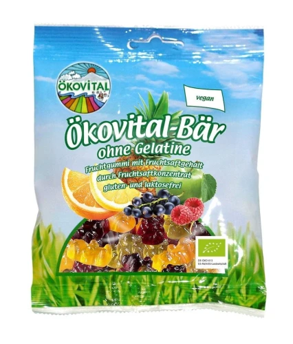 Gummies (BEREN) FRUIT LACTOSEVRIJ GLUTENVRIJ BIO 100 g - OKOVITAL