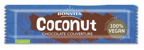 BAR MET KOKOSNOOT VULLING MET CHOCOLADEDEKSEL GLUTENVRIJ BIO 40 g - BONVITA
