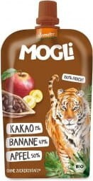 FRUITKAAS APPEL - BANAAN - CACAO ZONDER TOEGEVOEGDE SUIKERS DEMETER BIO 120 g - MOGELIJK