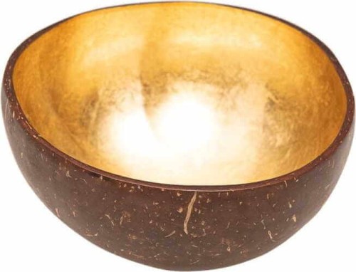 Dekorative Schale aus goldener Kokosnussschale - CHIC - MIC