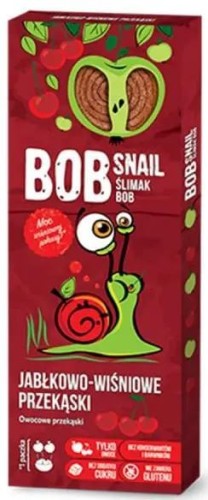 Appel-kersenhapjes 30 g Snail Bob Bob Snail ECO-SNACK