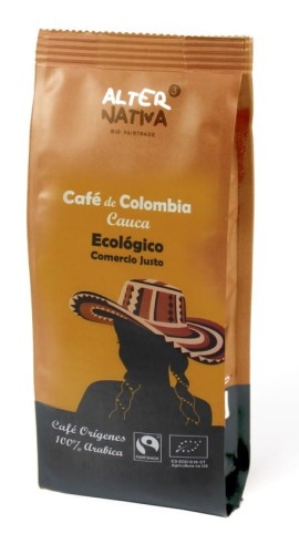 GEMALEN KOFFIE ARABICA 100% COLOMBIA FAIR TRADE BIO 250 g - ALTERNATIVA