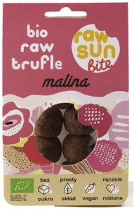 RAW RASPBERRY TRUFFLES BIO 105 g - RAW SUN BITE