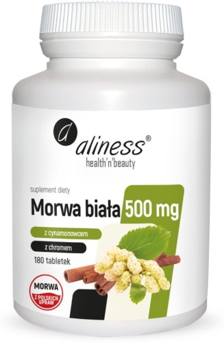 Witte moerbei met kaneel en chroom 500mg 180 capsules Aliness
