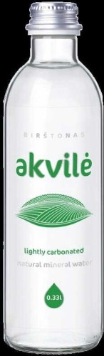 WODA MINERALNA LEKKO GAZOWANA 330 ml (SZKŁO) - AKVILE