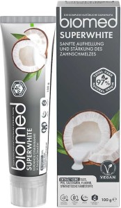 PASTA DO ZĘBÓW SUPERWHITE BEZ FLUORU 100 g - BIOMED