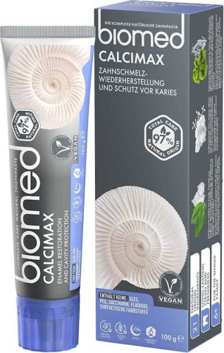 PASTA DO ZĘBÓW CALCIMAX BEZ FLUORU 100 g - BIOMED