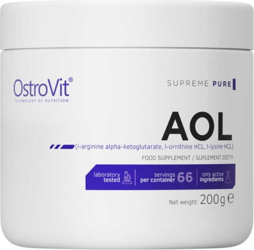 AOL L-arginine alfa-keroglutaraat L-ornithine HCL L-Lysine HCL 200 g OstroVit