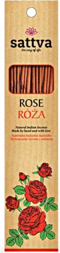 KADZIDŁO INDYJSKIE RÓŻA (15 szt.) 30 g - SATTVA