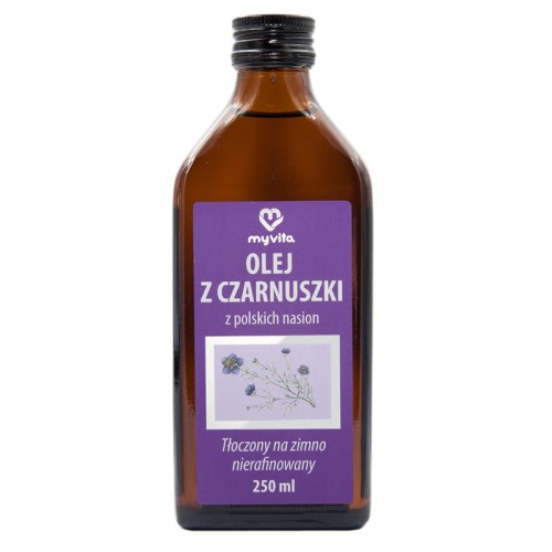 Zwarte komijnolie van Poolse gewassen ongeraffineerd 250ml MyVita