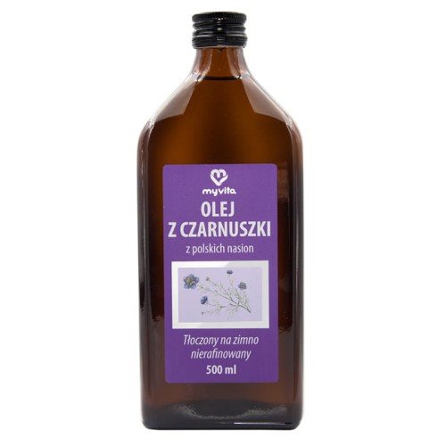 Zwarte komijnolie van Poolse gewassen ongeraffineerd 500ml MyVita