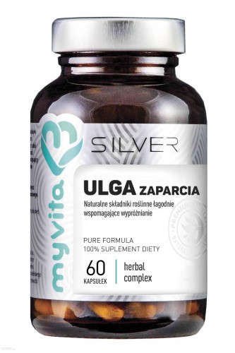 Ulga zaparcia Herbal complex 60 kapsułek MyVita Silver Pure