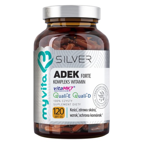 Vitamine A + D3 + E + K MK-7 120 capsules MyVita SILVER